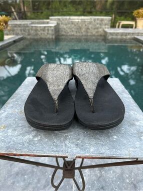 FitFlop Lulu Pewter - Size 11 - In Very Good Used Condition No Box - Fast Ship